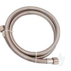 60" stainless steel braided hose 3/8" JIC